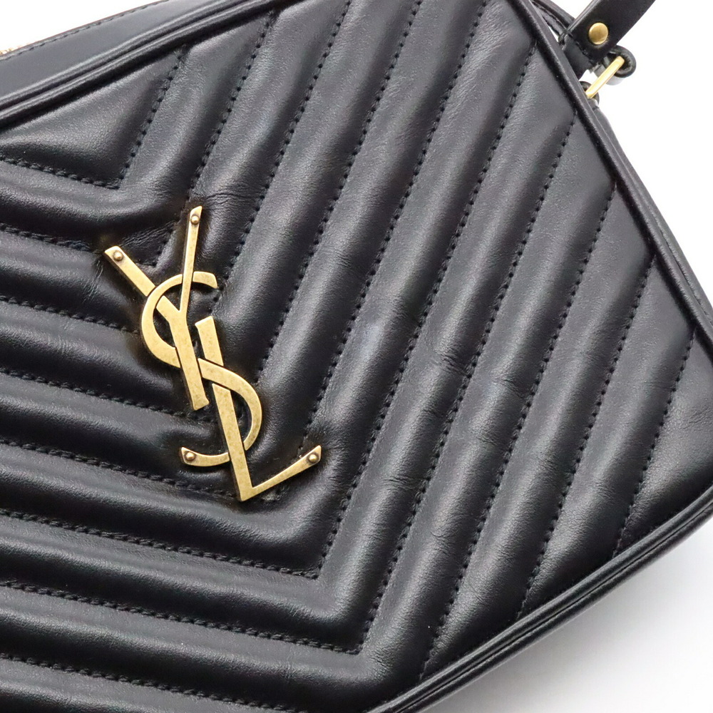 Saint Laurent LOU Monogram Camera Bag Shoulder Leather Black - Picture 6 of 6
